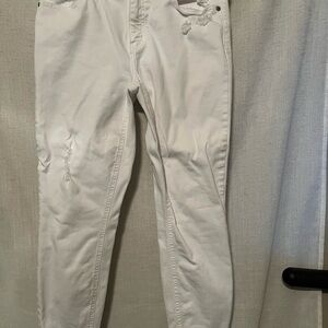 eunina White High-Rise Skinny Jeans Size 11 Junior